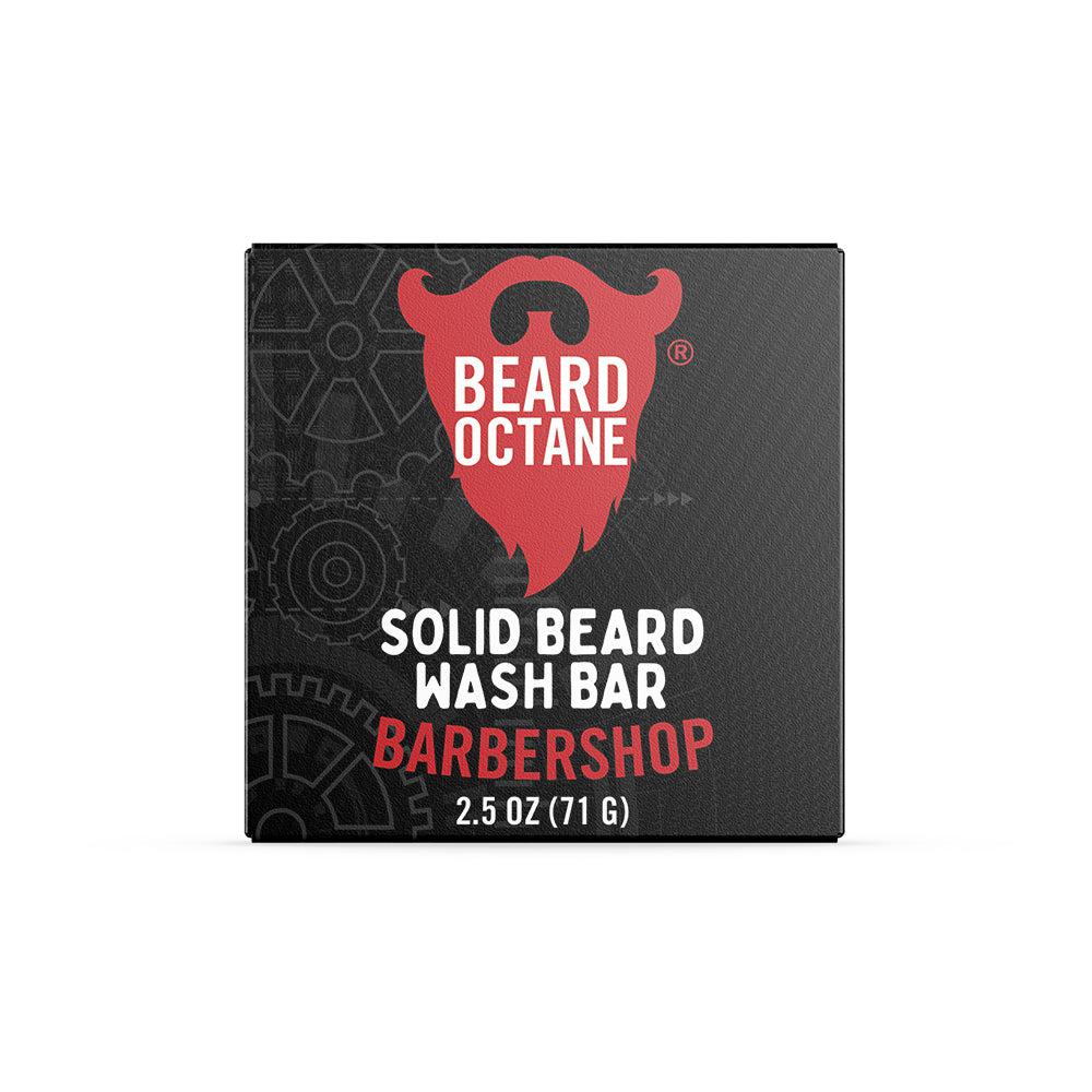 Barbershop Solid Beard Wash Bar - Shaving Cream, Lemon & Bergamot